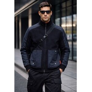 Prada | Navy Tech Utility Jacket